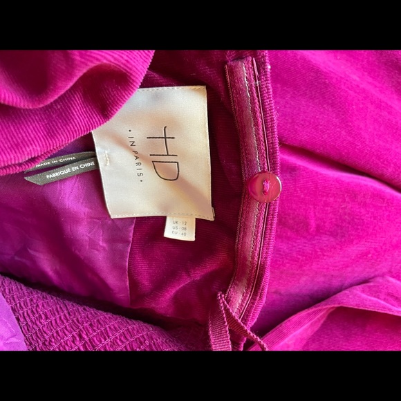 Anthropologie HD in Paris Corduroy halter dress with sweetheart neckline. - Picture 8 of 15